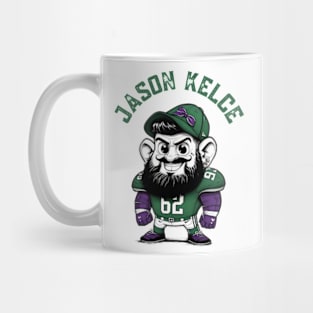 Jason Kelce, clad in his Eagles jersey Mug